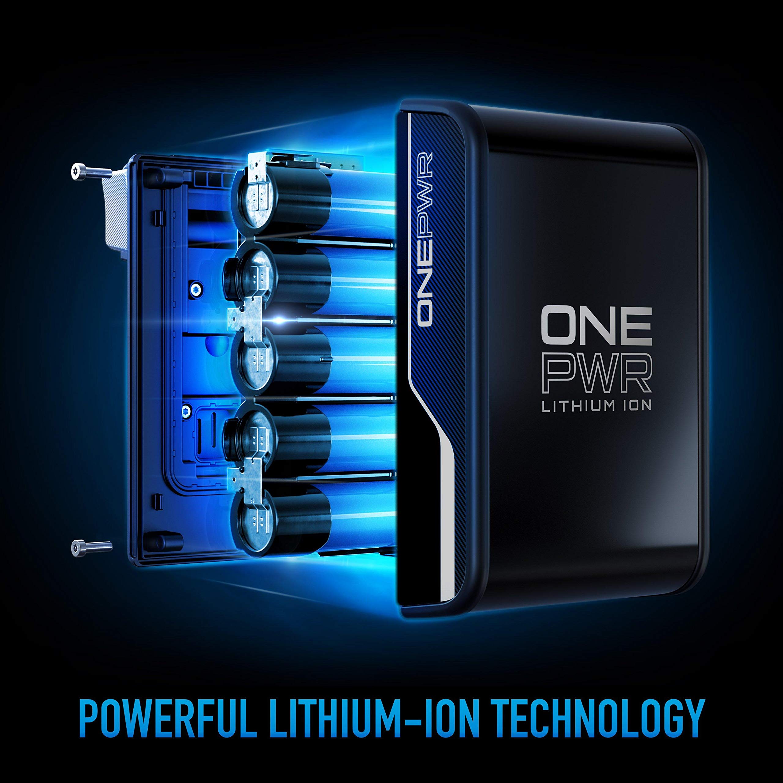 Hoover ONEPWR 4.0 Ah Max Lithium Ion Battery, Replacement Battery for Hoover ONEPWR Products, 2X Longer Runtime, Charge Status Lights, Long-Lasting Convenience