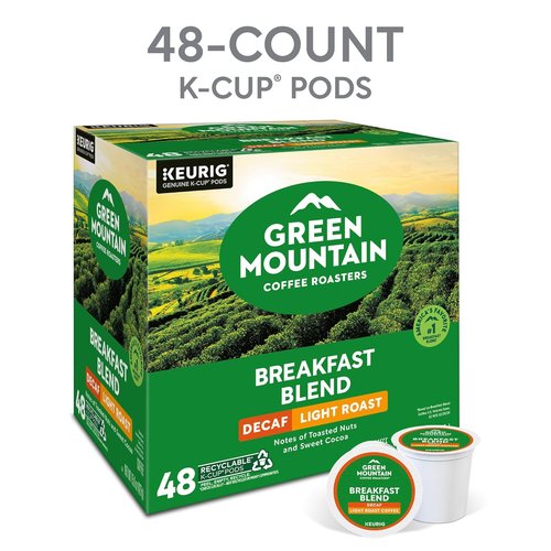 Green Mountain Coffee Roasters Decaf Breakfast Blend - K-Cup Portion Pack for Keurig (48 Count)