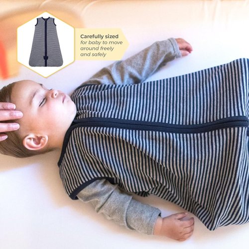 Burt's Bees Baby Wearable Blanket | Organic Cotton Unisex Beekeeper - Lightweight 0.5 TOG & Medium 1.5 TOG