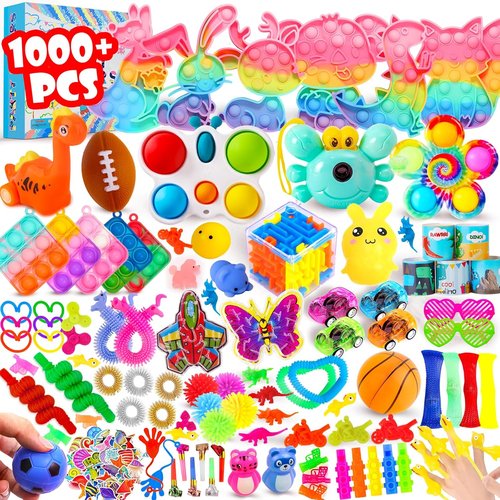 Fidget Toys Pack by [Brand Name] - 1000 Pcs Bulk Party Favors for Kids | Stress Relief & Fun