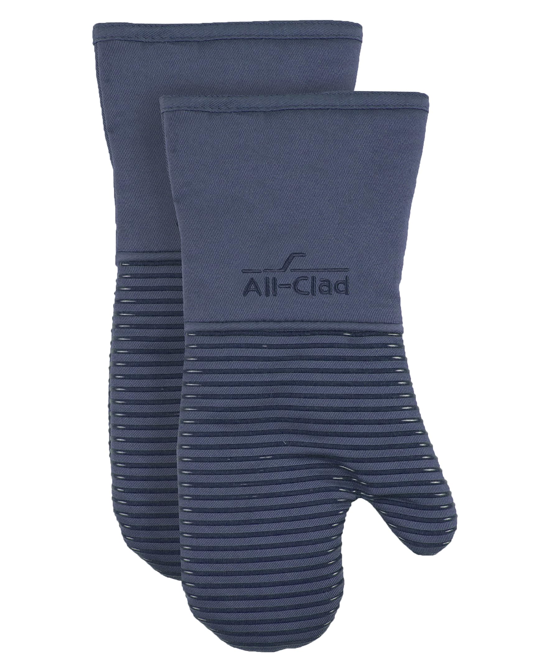 All-Clad Premium Silicone Oven Mitts, 2-Pack, Indigo