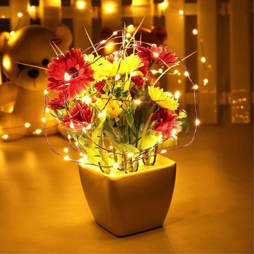 Joomer Fairy String Lights - 33FT 100 LEDs Indoor/Outdoor Copper Wire Lights | Warm White for Parties & Weddings