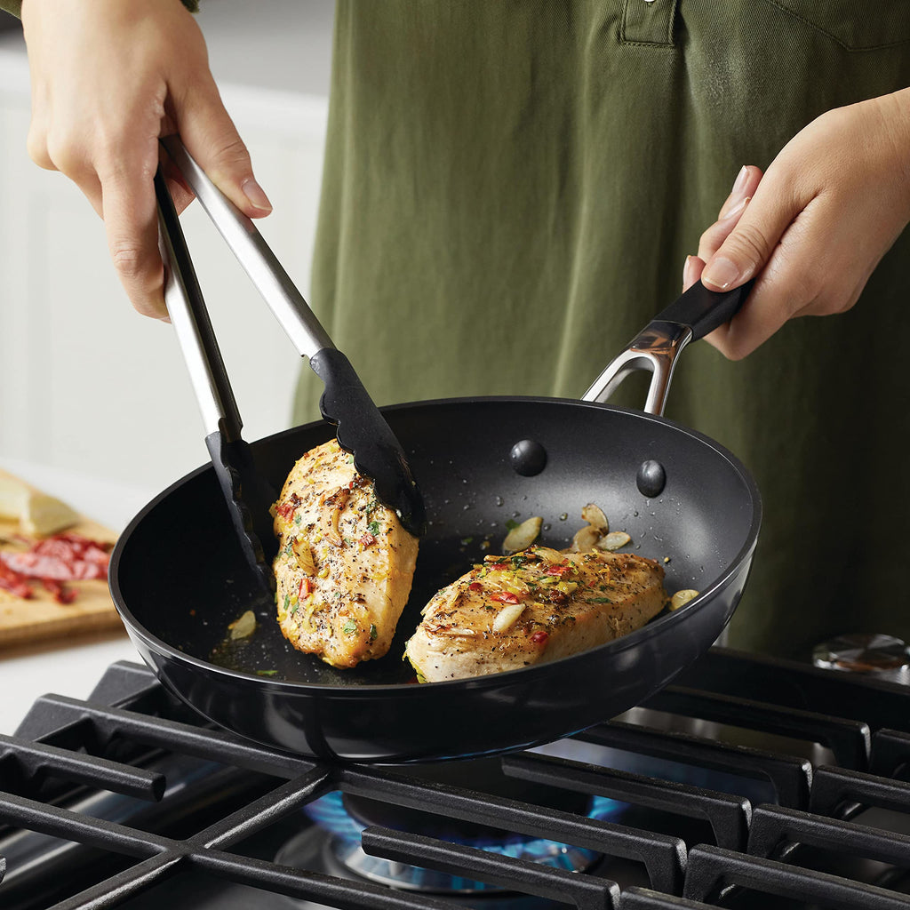 KitchenAid Hard Anodized Nonstick Frying Pan/Skillet, 10 Inch - Onyx Black