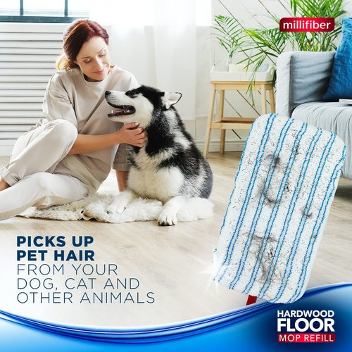 Millifiber Microfiber Mop Refills 15x8 Inches, 3-Pack (Mop is Not Included)