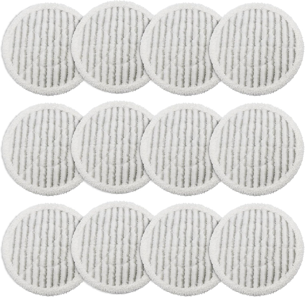 Shark 12 Pack S8201 Replacement Steam Mop Pads - All-in-One Scrubbing Mop Pads for S7001, S8001, S7201 Models
