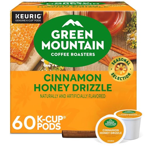 Green Mountain Coffee Roasters Cinnamon Honey Drizzle | Single-Serve K-Cup Pods | 60 Count Total