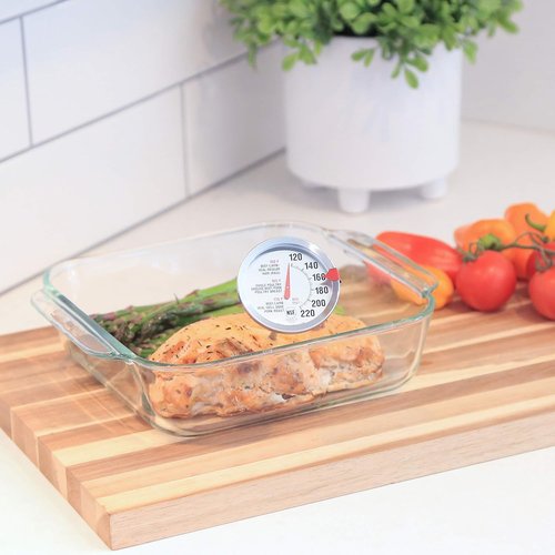 Escali AH1 Stainless Steel Meat Thermometer - Extra Large 2.5-Inch Dial | NSF Certified for Beef, Poultry & Pork