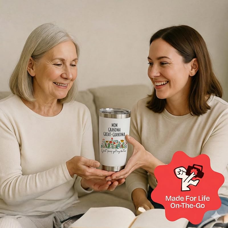 Great Grandma Tumbler 20oz – Funny Mom Grandma Great-Grandma Gift Variation: Great Grandma