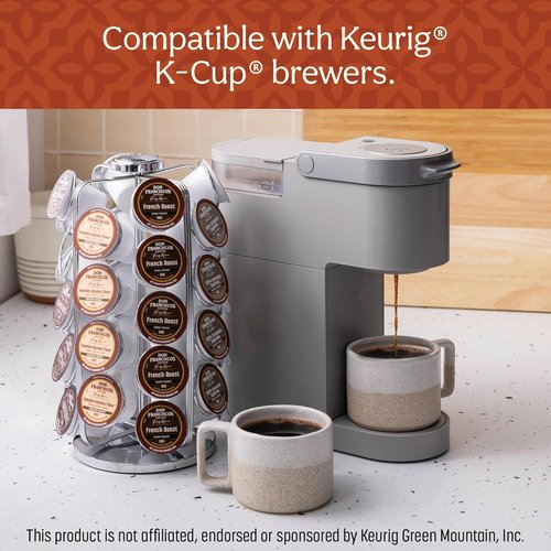 Don Francisco's French Roast Coffee Pods - Dark Roast, 12 Count | Compatible with Keurig Brewers