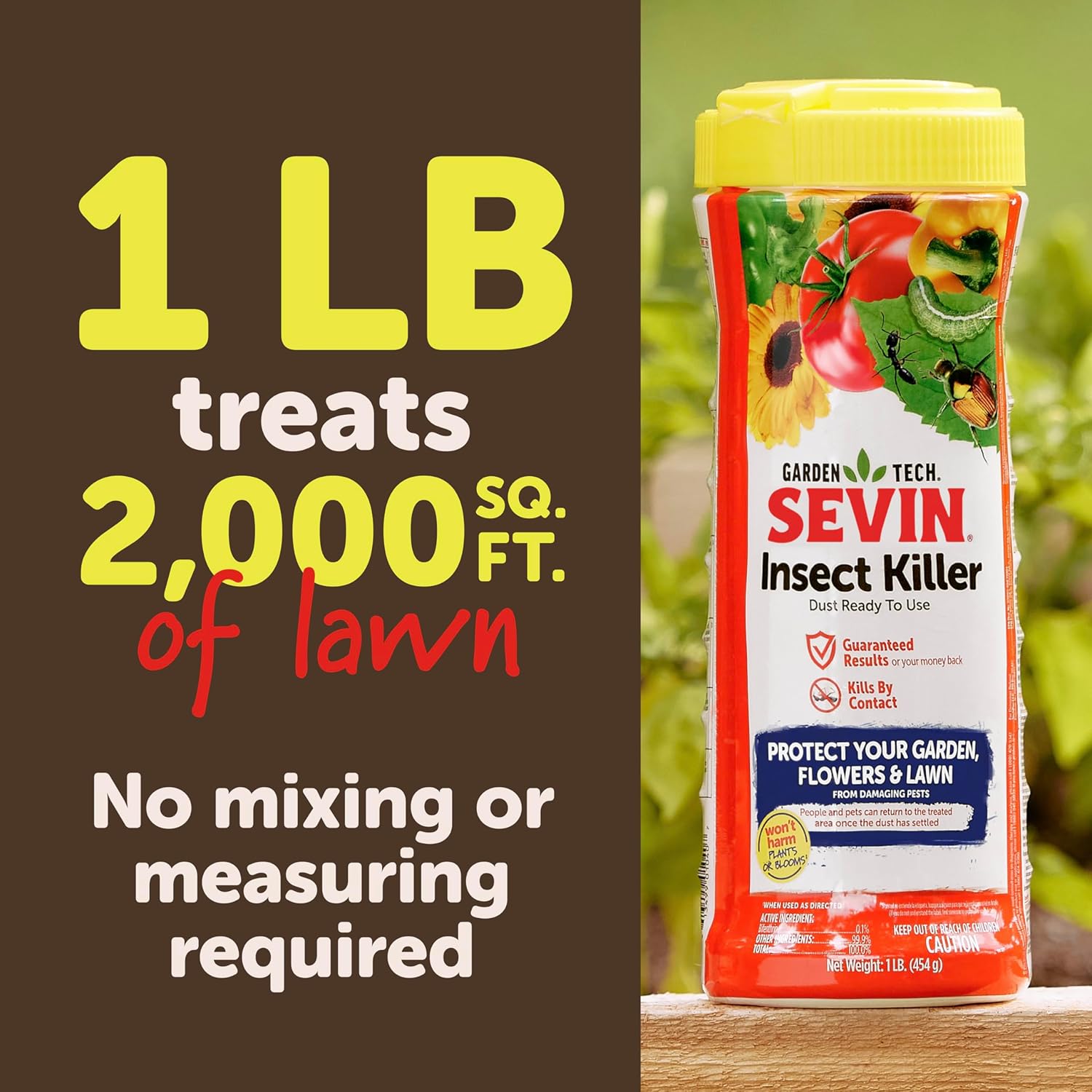 Sevin Insect Killer Dust | Effective Pest Control - 3LB Size for Home and Garden