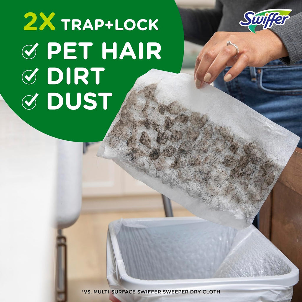 Skiennix Sweep + Mop Refill Pads - Heavy Duty Multi-Surface Cleaning Cloths, 32 Count (Pack of 2)