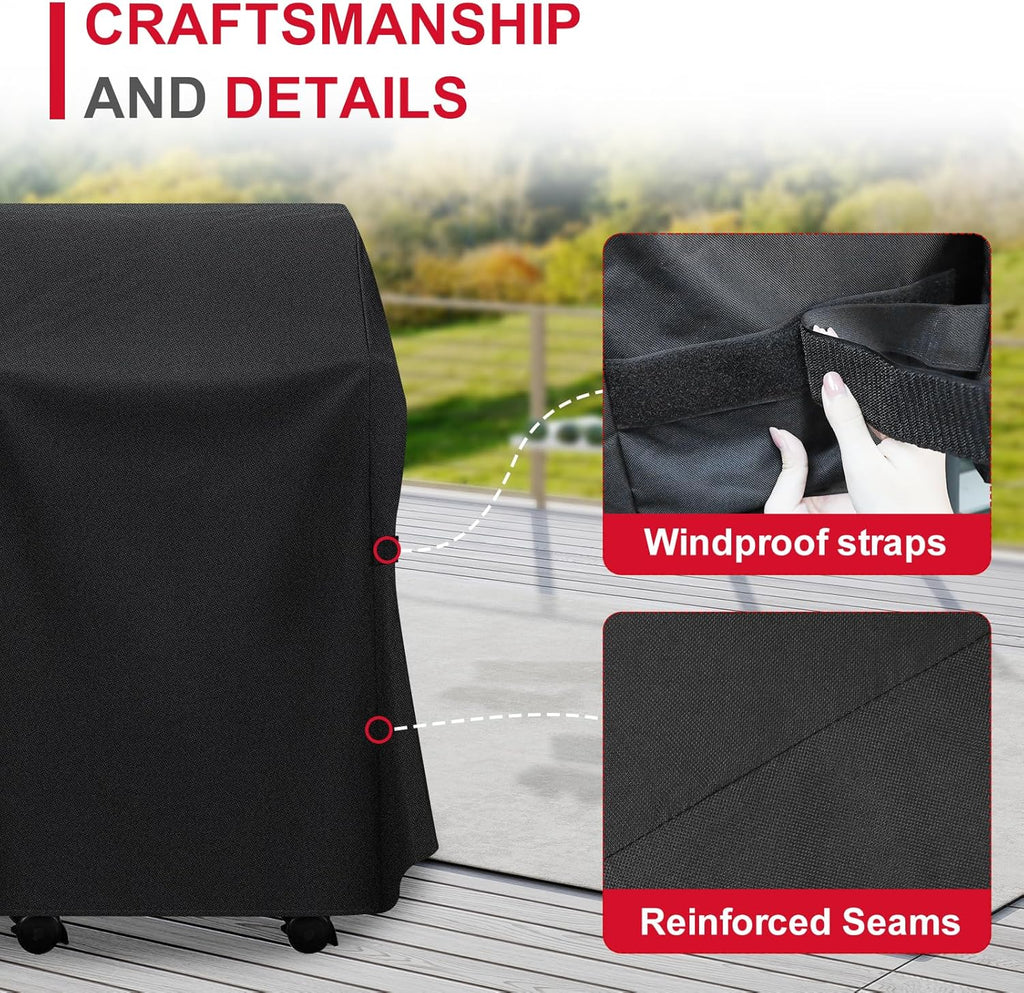Weber 30-Inch Grill Cover - Heavy Duty 600D Waterproof BBQ Protection | Weather & UV Resistant