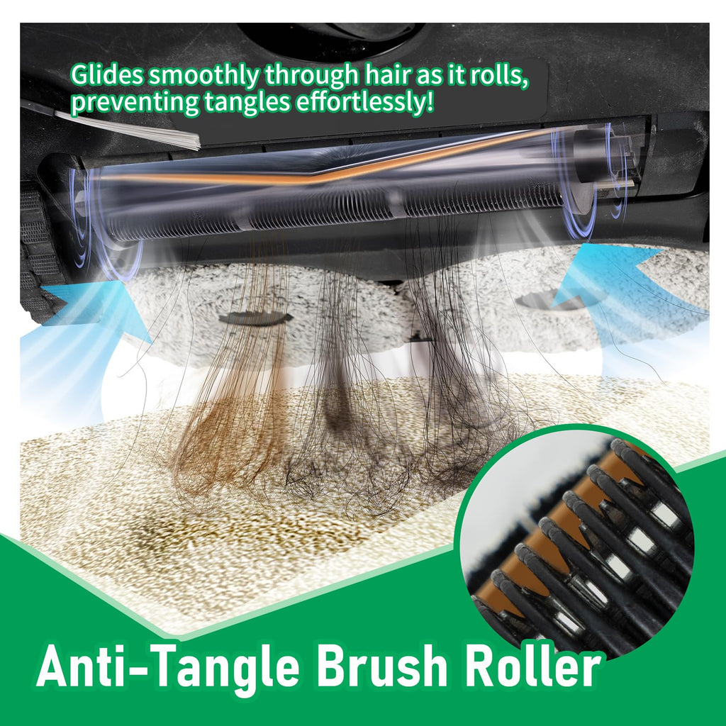 L40 Ultra TriCut Main Brush Replacement Compatible with Dreame X40 Ultra/X30 Ultra/L10s Pro Ultra/L10s Ultra/L20 Ultra | Anti-Hair Wrap Roller | Deep Cleaning for Pet Hair, Carpet & Hard Floor