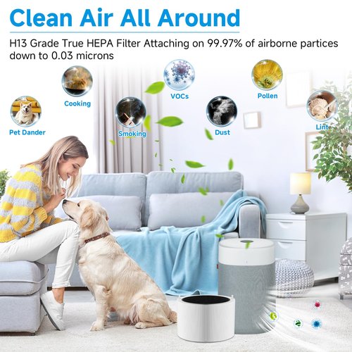 2-Pack Blue Pure 211i Max Replacement Filter Compatible with Blueair 211i Max Air Purifier, 3-IN-1 Ture H13 HEPA & Activated Carbon Replacement Filter, Compared part #F2MAX