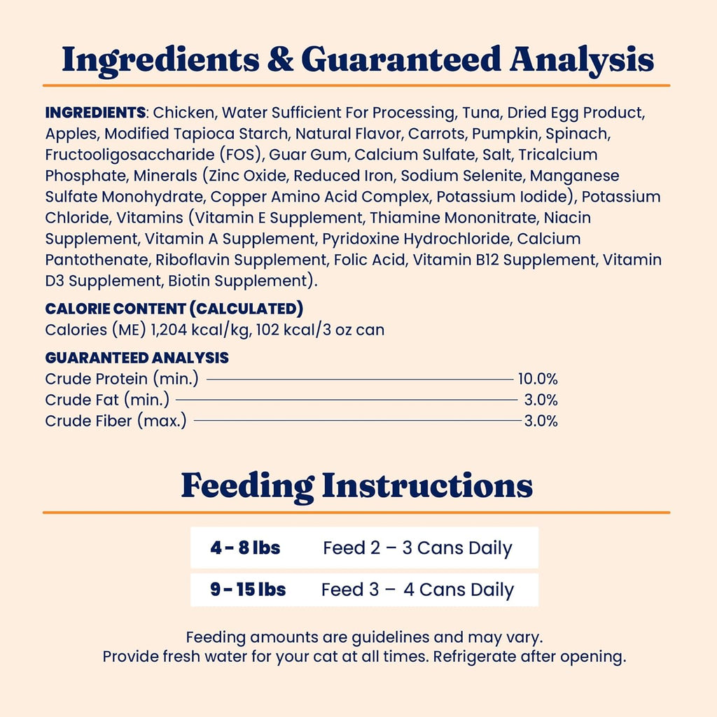 Solid Gold Wet Cat Food Pate - Grain-Free Canned Cat Food with Real Chicken & Omega Fatty Acids | 24ct/3oz