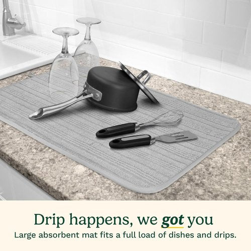 Cuisinart Dish Drying Mats - Ultra Absorbent XL 18" x 24" | Foldable, Machine Washable, Quick Drying