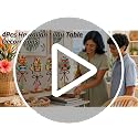 Hawaiian Tiki Wooden Table Decor Set - 4 Tiered Centerpieces