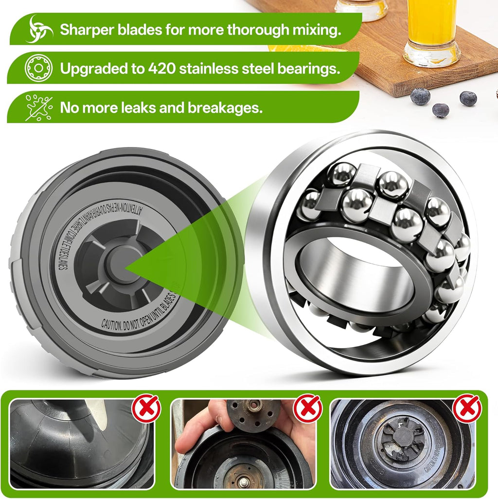 Ninja Blender Replacement Blade Assembly - 5 Fins Extractor Blade, 3.35in Compatible with QB3000 Series
