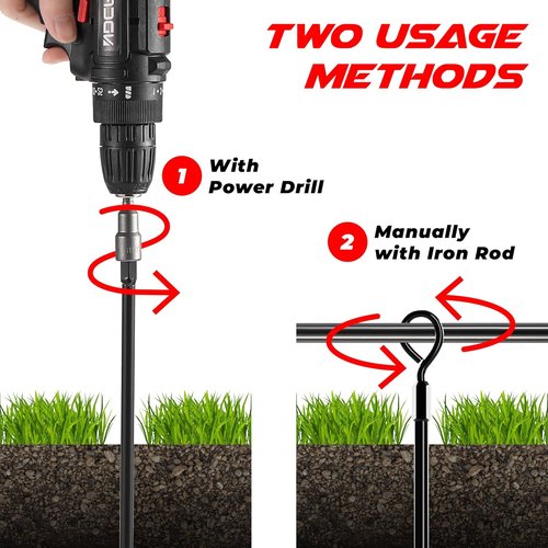 Ground Anchors by [Brand Name] - Heavy Duty Screw-in Stakes for High Winds | Ideal for Sheds, Tents, and More