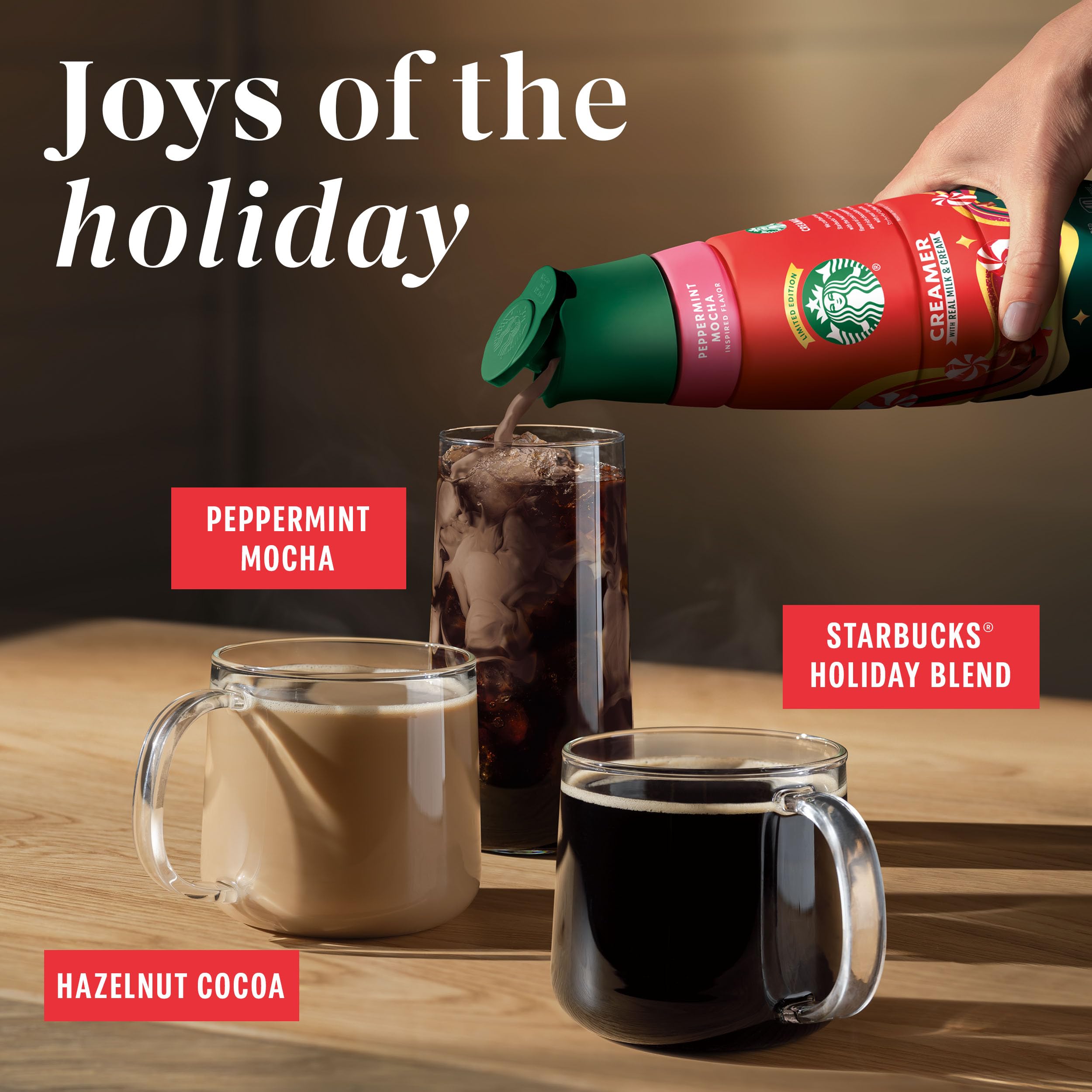 Starbucks K-Cup Coffee Pods, Medium Roast, Starbucks Holiday Blend, Coffee for Keurig Brewers, 100% Arabica, 1 Box (22 Pods)
