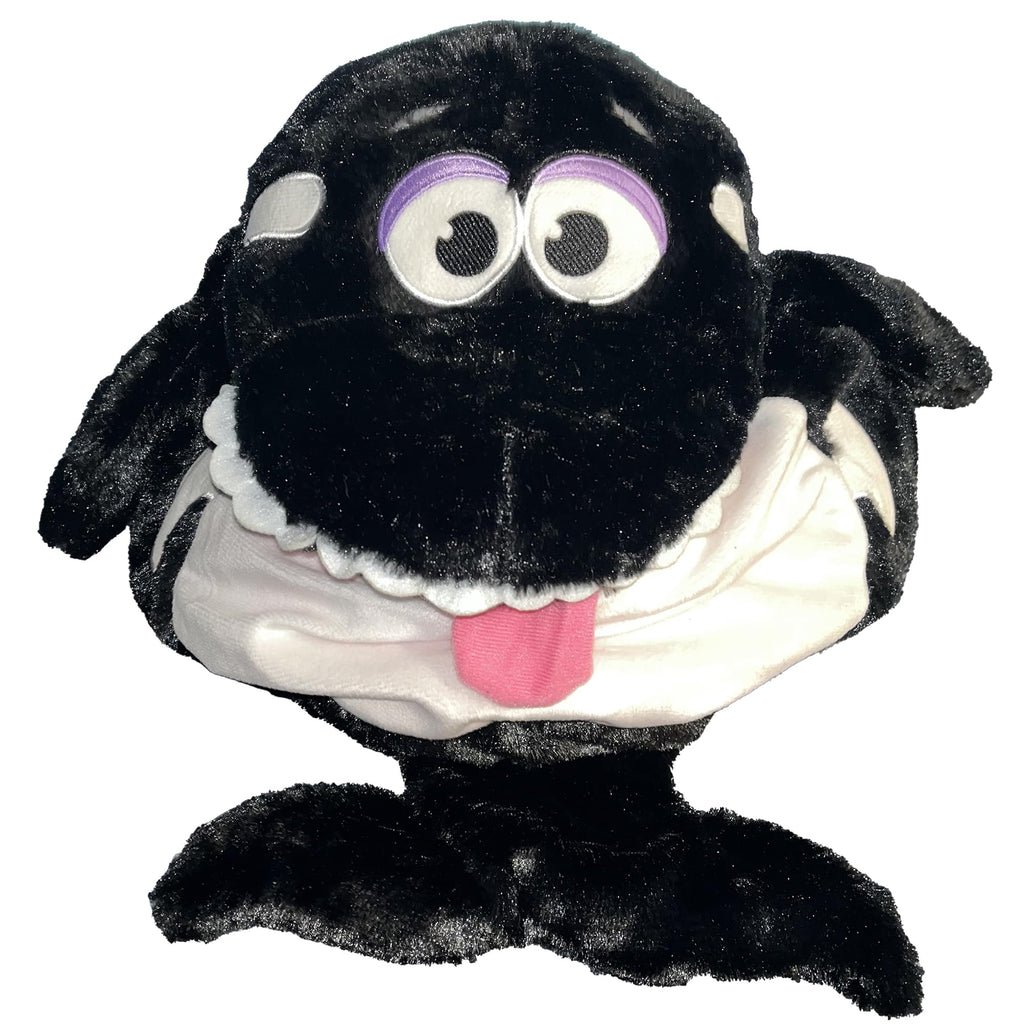 Tummy Stuffers: Shark - Black & White - Storage Plush, Holds Items-Blankets-Toys Inside, Stuff-Store-Play, Kids Happy Soft Animal Character Companion