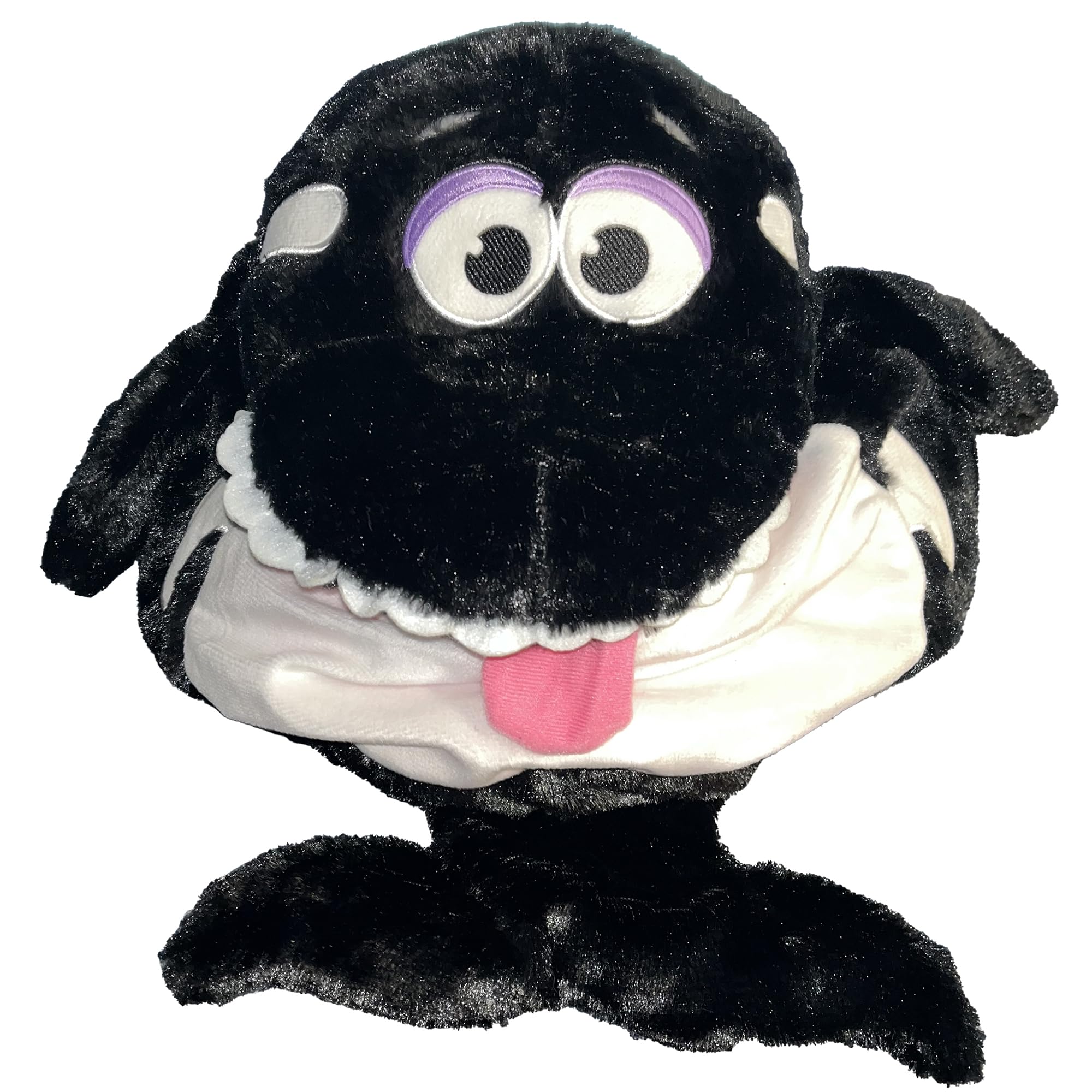 Tummy Stuffers: Shark - Black & White - Storage Plush, Holds Items-Blankets-Toys Inside, Stuff-Store-Play, Kids Happy Soft Animal Character Companion