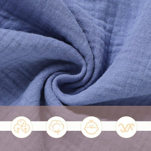 okdiy Organic Cotton Bunny Loveys for Babies,Newborn Baby Lovey Security Blanket,Lovies for Babies New Born Baby Unique Neutral Gifts Boys and Girls (Bunny-Blue)
