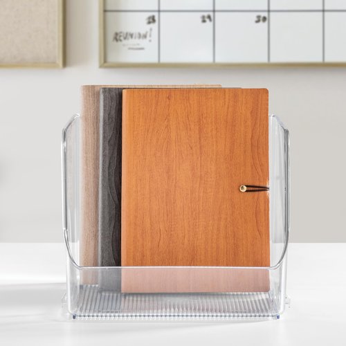 iDesign Stackable Clear Open Front Storage Bin, Easy Access Organizer for Kitchen, Pantry or Cabinet, 4-Pack
