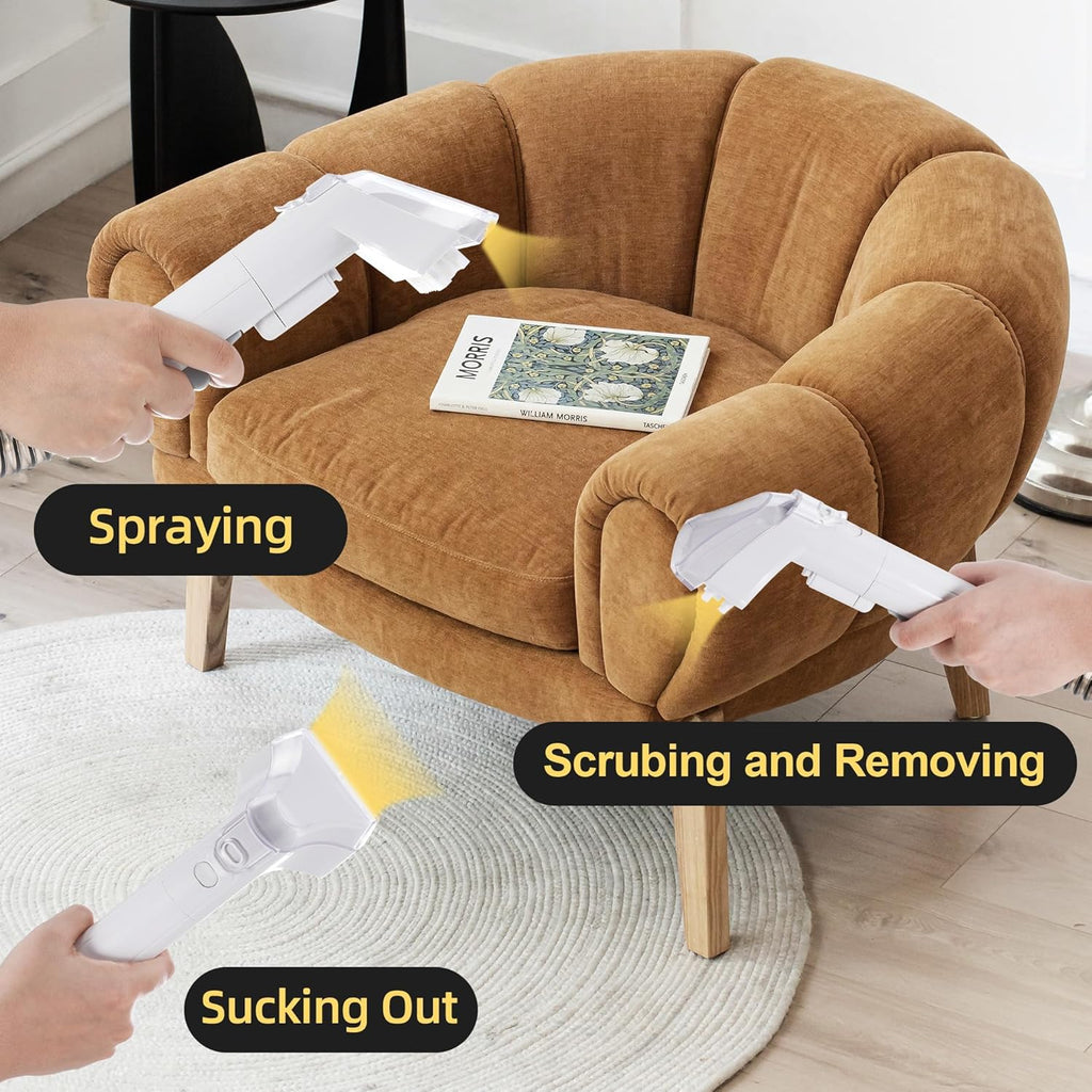 WECLEAN C1 Portable Upholstery Cleaner - Powerful 400W Motor for Deep Couch & Carpet Cleaning