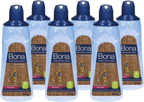 Bona Hardwood Floor Cleaner Cartridge - 6 Pack | 34 Oz for Effective Cleaning and Shine