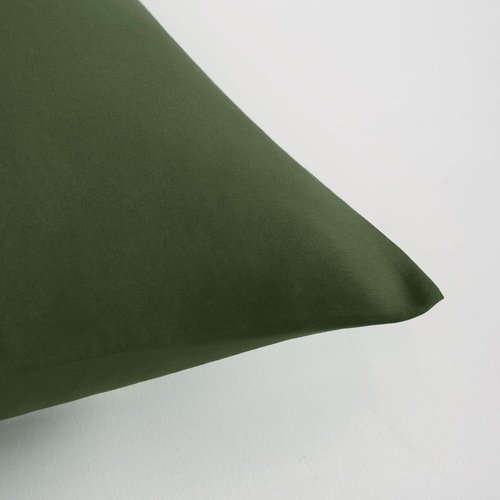 FLXXIE King Pillow Cases - Soft Microfiber Covers, Wrinkle & Stain Resistant, 20x36, Olive Green