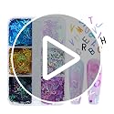 Holographic 3D Alphabet Nail Art Glitter Sequins - 6 Color Set (A-Z)