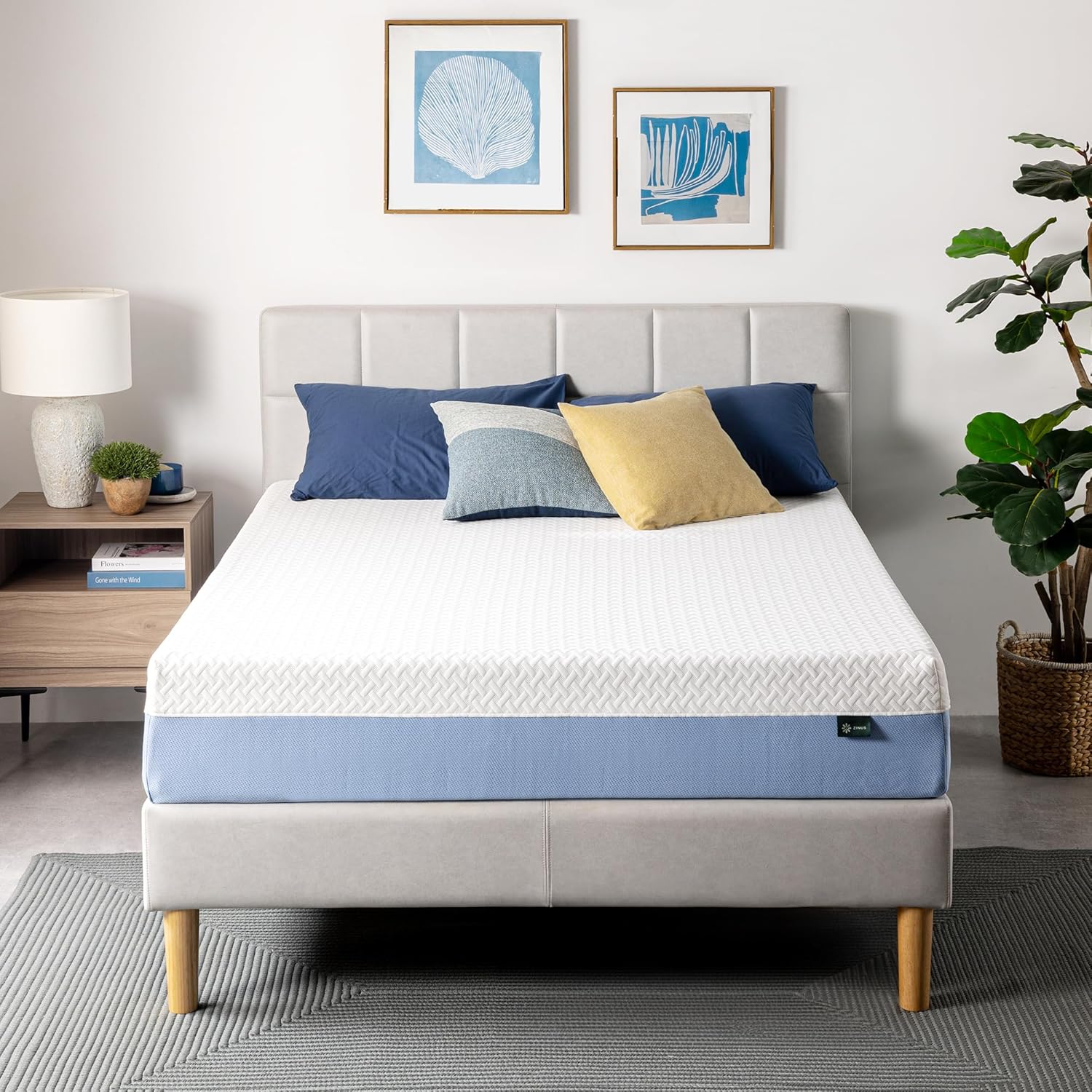 Zinus 10 Inch Full Memory Foam Mattress - Cooling Comfort, Fiberglass Free, Medium Feel, Safe Materials