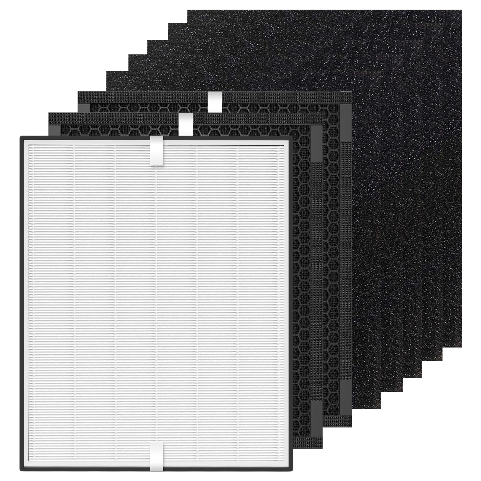 8 Pack 3000 Replacement Filters Compatible with 3000 Series,1Filter + 2 Activated Carbon Filter + 5 Pre-Filters