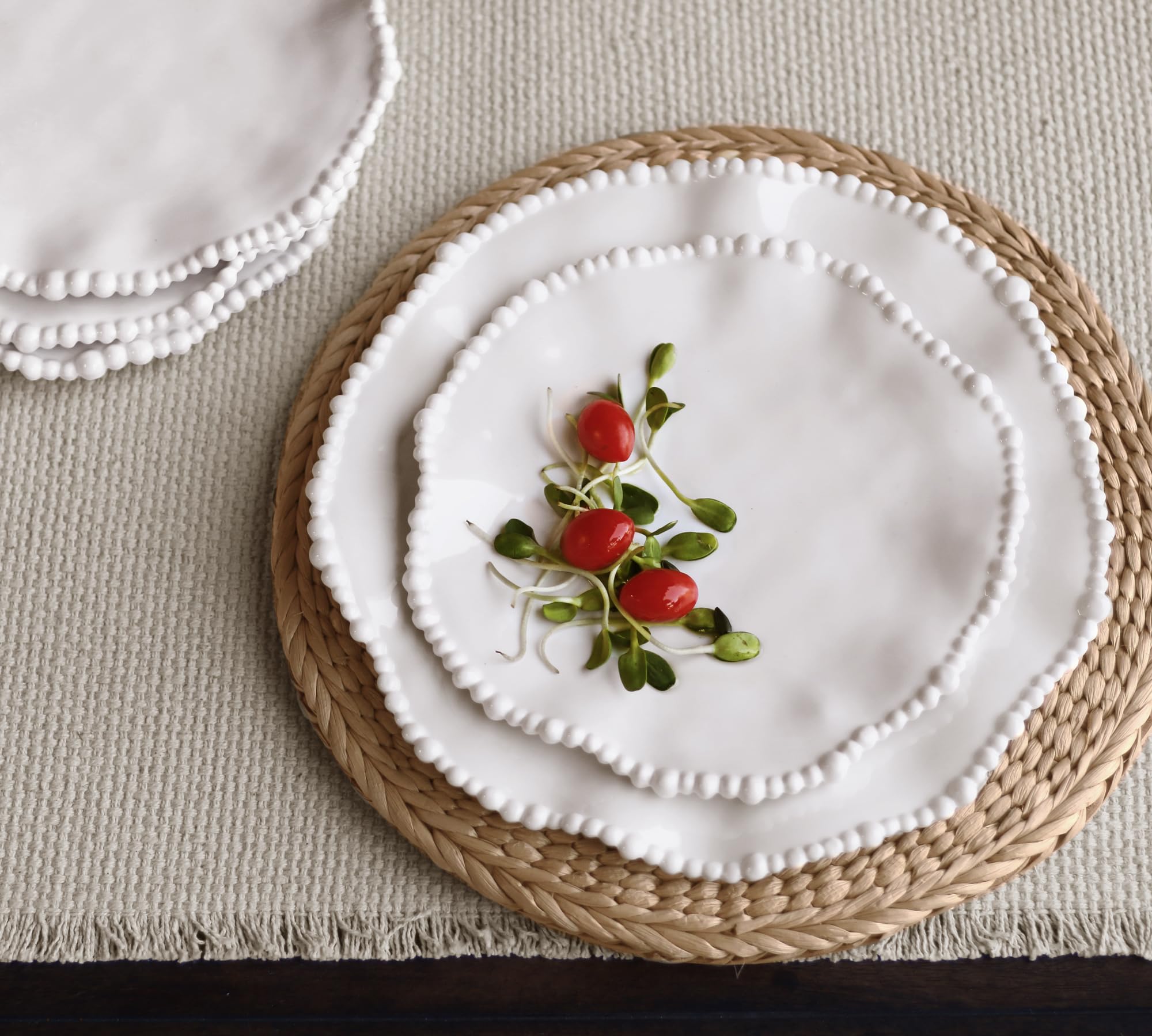 Beatriz Ball VIDA Alegria 9" Salad Plate Set of 4 (White)