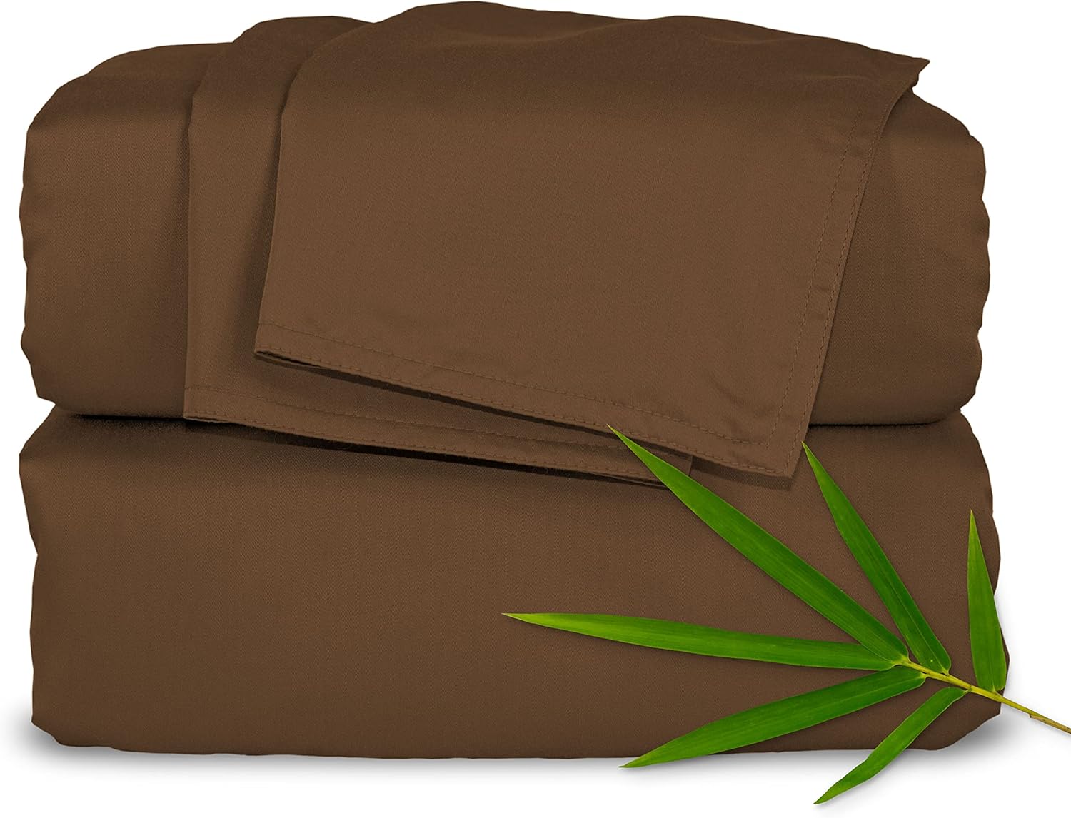 Pure Bamboo King Sheets - Luxuriously Soft 100% Organic Viscose Bed Sheet Set | Cooling Comfort in Coconut Husk