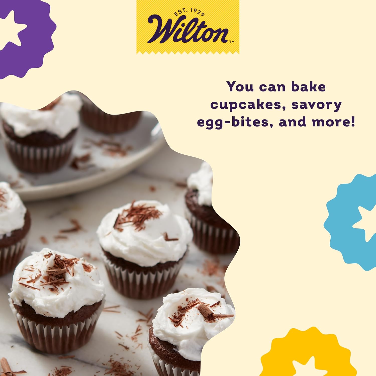 Wilton Gold Non-Stick Mini Muffin Pan | PFAS-Free Bakeware for Perfect Cupcakes & Muffins - 24 Cups, 16 x 10 x 1 Inch