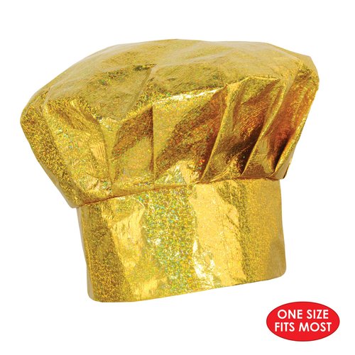 Prismatic Gold Chef's Hat Pack of 2