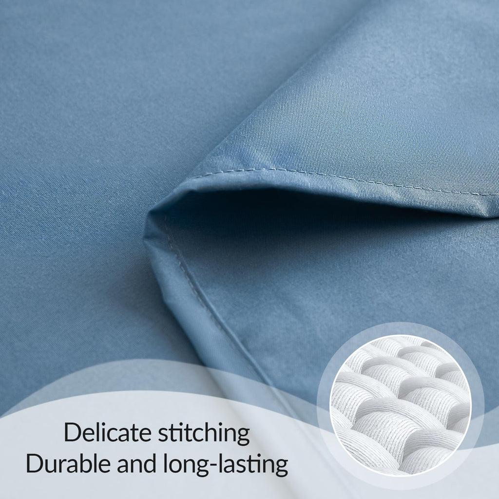 DCSKY Queen Bed Sheets Set, Soft Breathable Bedding Sheet Set, Sheets Set with 16" Deep Pocket Design (4 Pieces, Queen, Milk Tea)