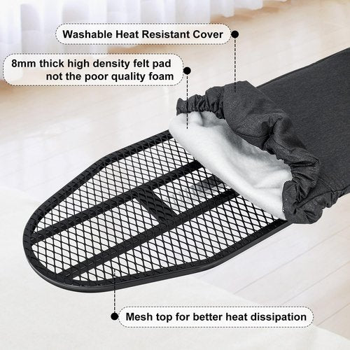 Duwee 12"×36" Wall Mounted Ironing Board,Folding Ironing Board Cabinet with Heat Resistant Cover,Compact Wall Mount Fold Down Iron Board for Small Spaces