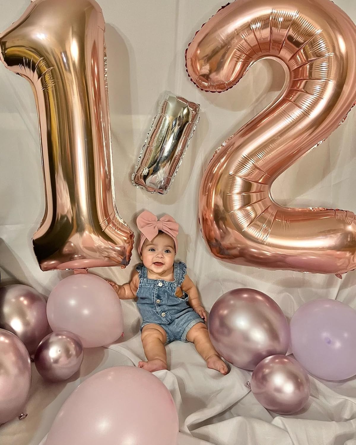 Rose Gold Number 11 Balloon - 40 Inch Birthday Decoration for 11th Birthday Party Supplies