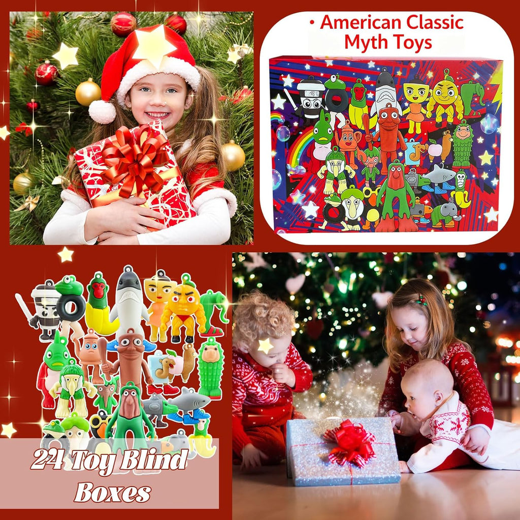 Advent Calendar 2026 - 24 Days of Surprises with Figurines for Kids | Perfect for Valentine's Day & Easter Gifts