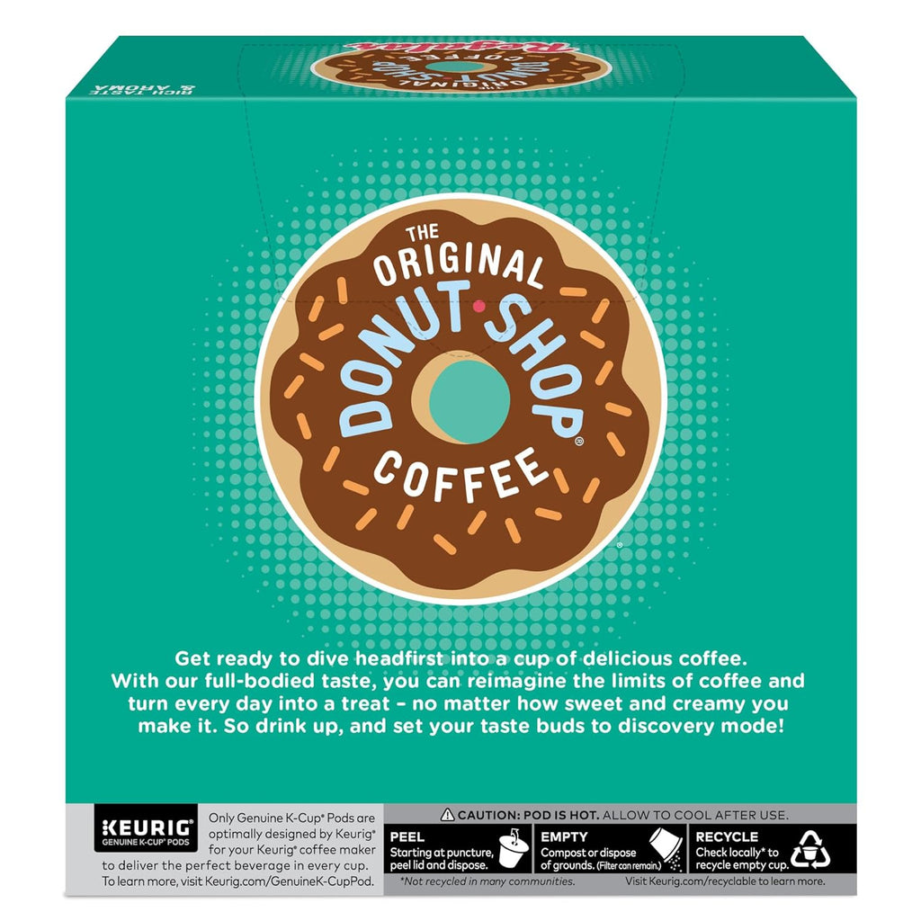Original Donut Shop Medium Roast Coffee Pods - Regular Single-Serve Keurig K-Cup Pods | 32 Count