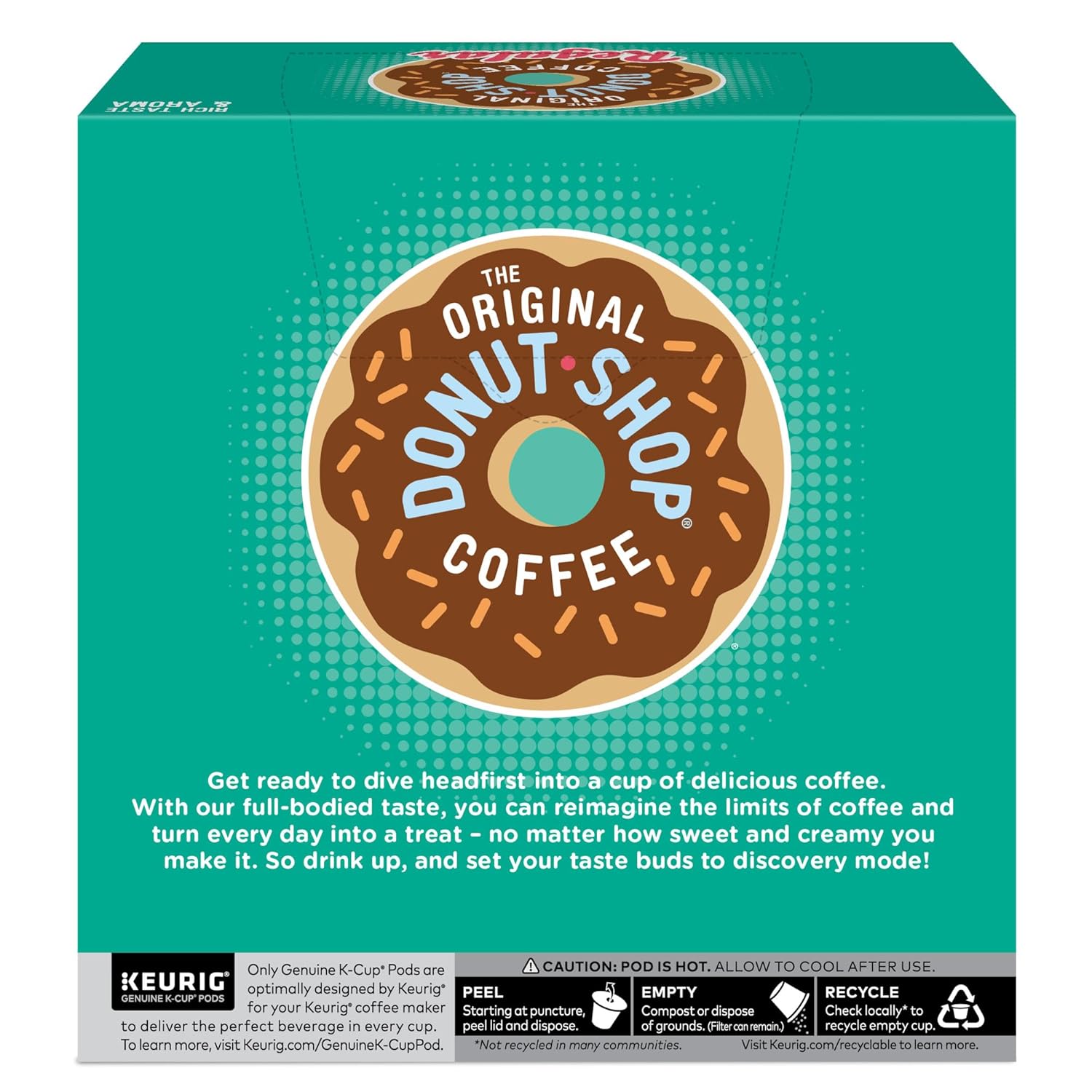 Original Donut Shop Medium Roast Coffee Pods - Regular Single-Serve Keurig K-Cup Pods | 32 Count