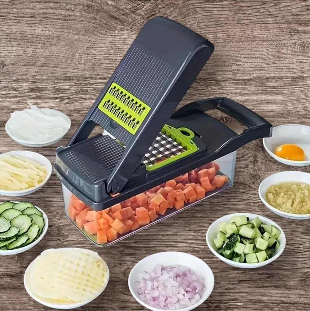 AHA Lifestyles 16-in-1 Vegetable Chopper | Multi-Functional Slicer & Spiralizer - Quick Meal Prep Tool