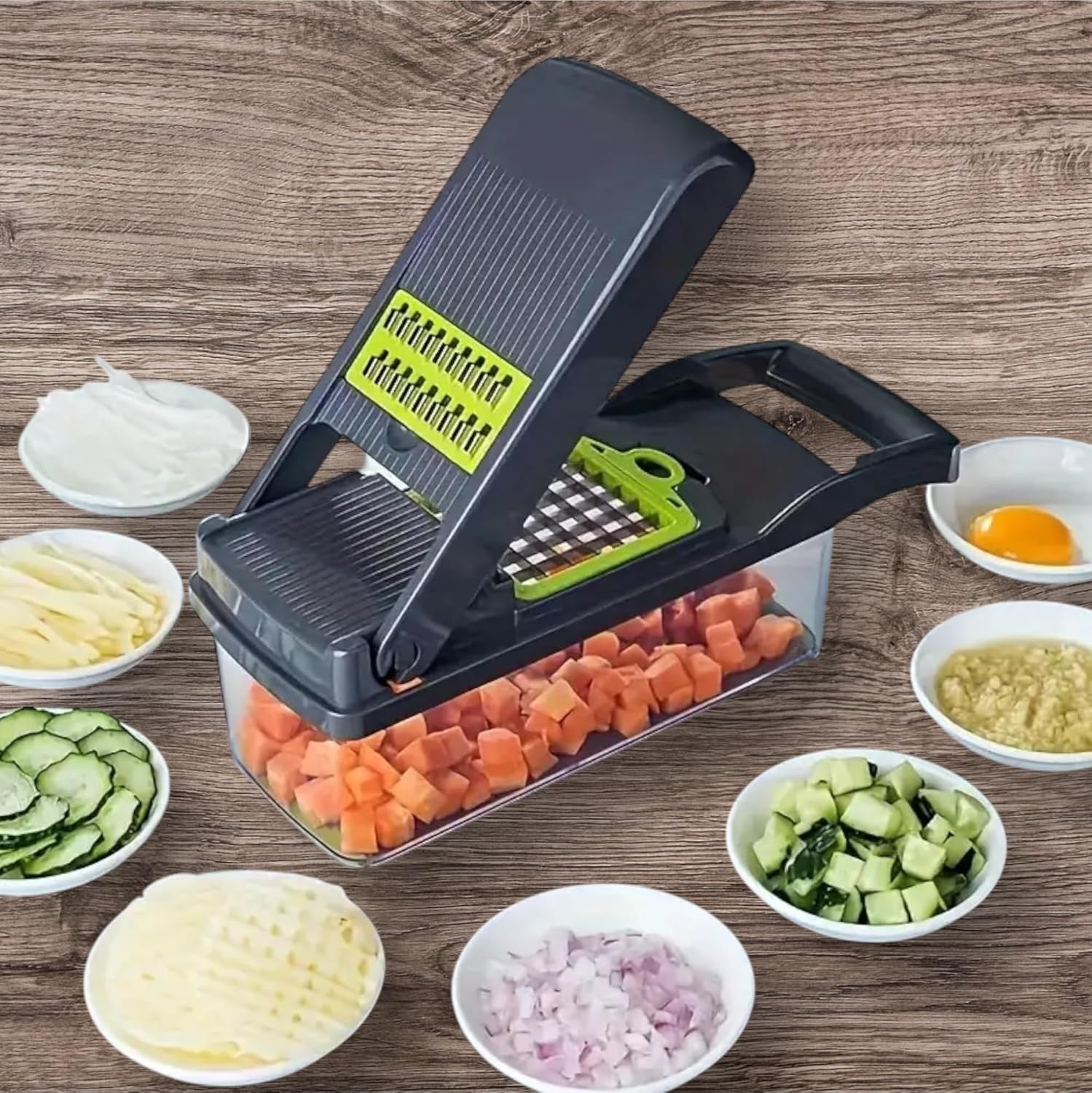 AHA Lifestyles 16-in-1 Vegetable Chopper | Multi-Functional Slicer & Spiralizer - Quick Meal Prep Tool