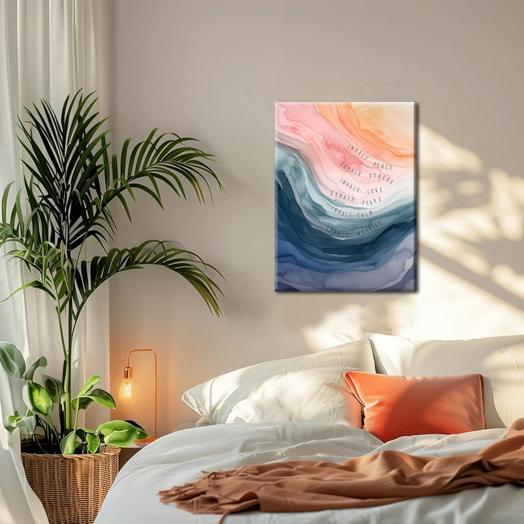 Regine Switzerland Mental Health Wall Art - Inspirational Canvas Prints for Therapy Offices | 12x16 Inch Framed Decor