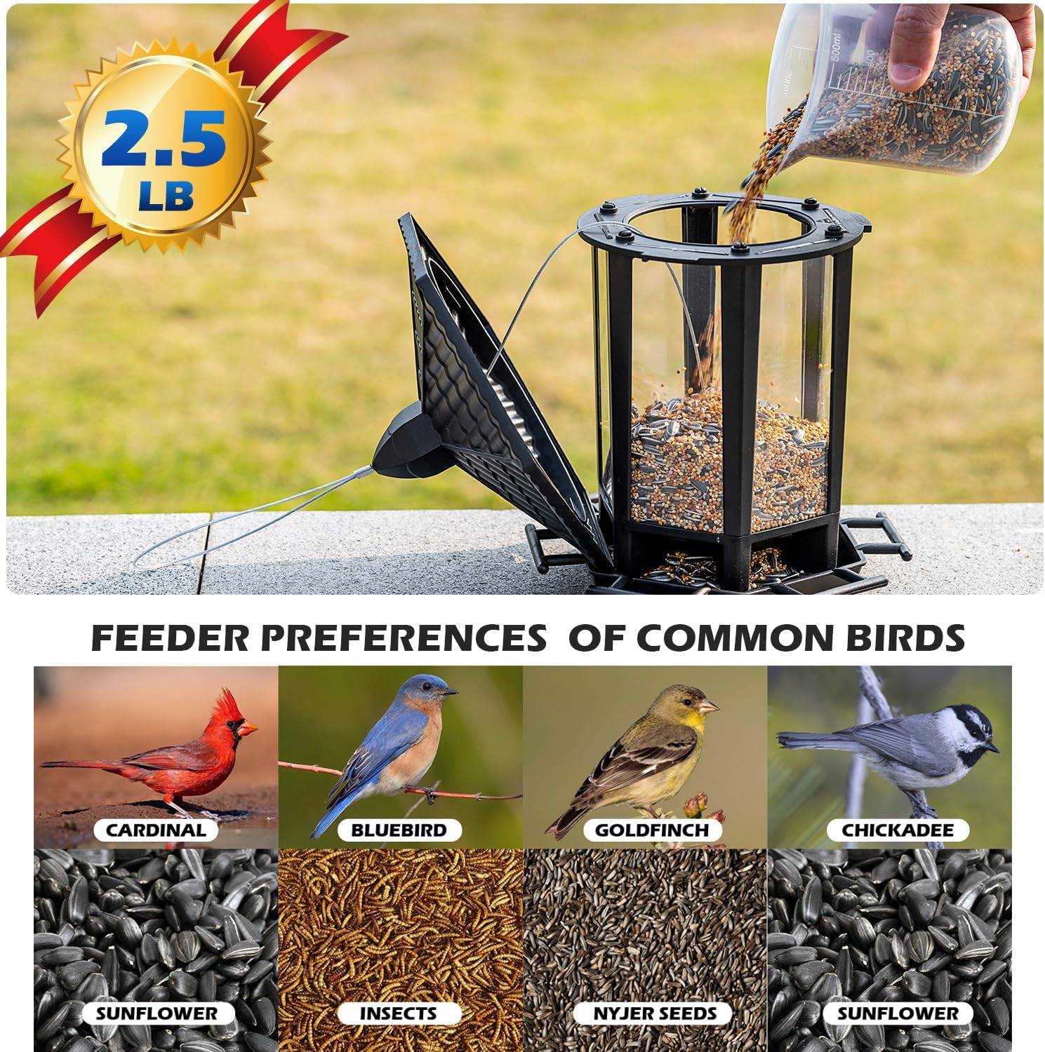Birdream Bird Feeders - Retro Pagoda Design for Outdoor Hanging | Attract Wild Birds in Style