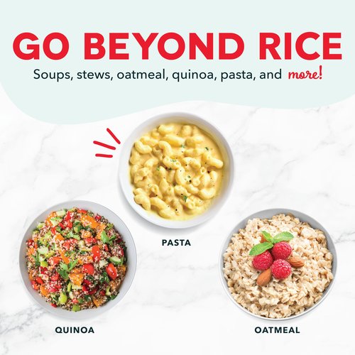 DASH Mini Rice Cooker Steamer with Removable Nonstick Pot, Keep Warm Function & Recipe Guide, .5 Quart, for Soups, Stews, Grains & Oatmeal - Cream
