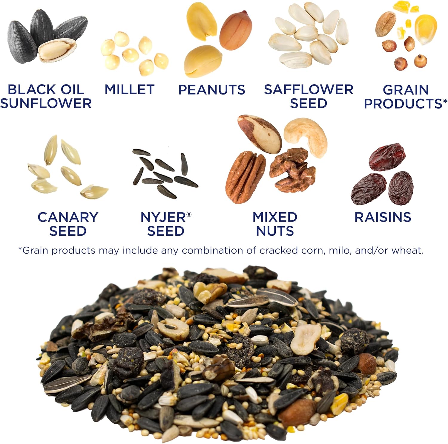 Audubon Park Wild Bird Seed - Extreme Variety for Outdoor Feeders | 15 lb Bag